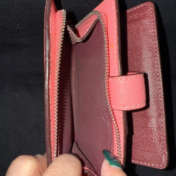 Coach Coral Leather Satchel and Matching Wallet - Picture 12 of 16